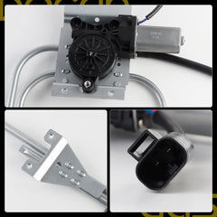 Dasbecan Power Window Regulator with 2-Pin Motor Front Driver Side