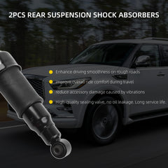 Pair Rear Shock Struts Absorber Compatible with Nissan Armada 2017-2023 Infiniti QX80 2014-2020 Infiniti QX56 2011-2013 Replace# 56210-1LA8A E6210-5ZWOA