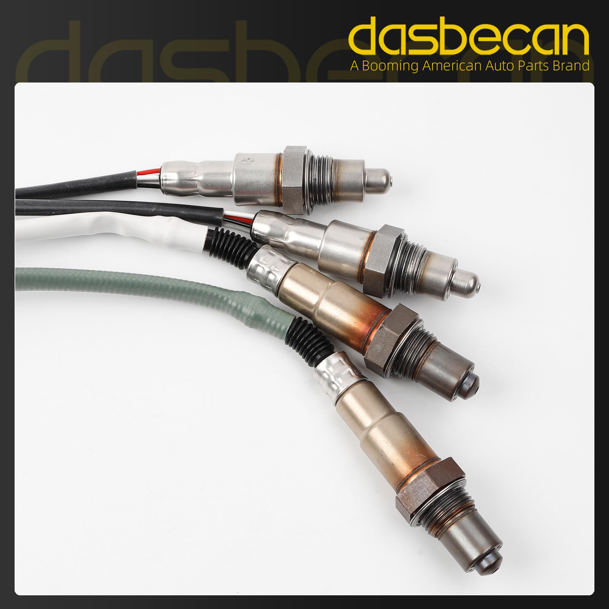 Oxygen O2 Sensor 4PCS Compatible with Ford F-150 2017-2020,Expedition 2018-2022, Lincoln Navigator 2021-2022 3.5LTurbo EcoBoost Left Right Upstream & Downstream Replaces# 234-5174 234-8017 - Dasbecan