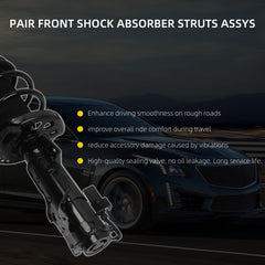 84427197 84427198 AWD/4WD Front Struts Shock Absorber Assembly w/Electric Compatible With Cadillac CTS 2014-2019 2.0L 3.6L 6.2L Replace# 23247462 23247463 23450533 23450534