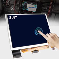 TDO-XGA084 Upgraded 8.4" Uconnect Touch Screen 4C UAQ LCD Monitor Radio Navigation Compatible with Dodge Ram Chrysler Charger Jeep Cherokee 2018-2023, Anti-Blue Light Screen