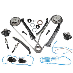 Engine Timing Chain Kit Cam Phaser Repair Kit Compatible with Ford F150 F250 F350 Expedition Lincoln Mark Lt Navigator 5.4L 3V Replace# 5L3Z-6268-A 3R2Z-6A257-DA 3L3Z-6279-DA