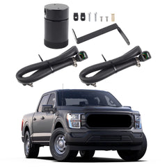 F-150 Oil Catch Can Kit Upgraded Separator Reservoir Tank Braided Hose Kit Compatible with 2011-2023 Ford F-150 2.7L 3.5L 5.0L Roush/Whipple Superchargers Ecoboost Raptor