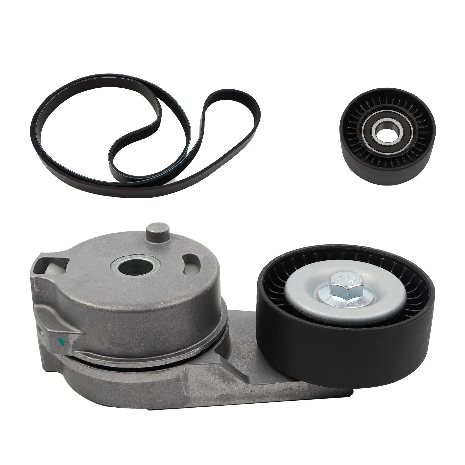 Serpentine Belt Tensioner & Pulley Kit For Chevrolet Silverado 1500 2009-2013