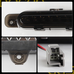 Black Center High Mount Stop Light Compatible with Ford For 2010 2011 2012 2013 2014 Ford Mustang Replace# AR3313A613A AR33-13A613-A