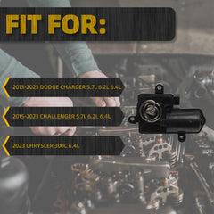 Active Exhaust Valve Actuator Compatible with 2015-2023 Charger/Challenger 5.7L 6.2L 6.4L, 2023 300C 6.4L Replace# 68239269 68505881AA