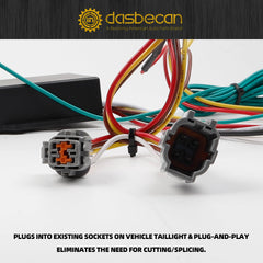 4-Pin Flat Trailer Wiring Harness Kit Compatible with Nissan Rogue 2021-2023 Tow Hitch Harness Replace# 56459