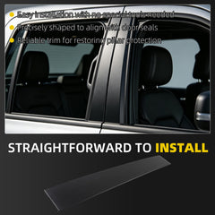Dasbecan Front Door B-Pillar Trim for 2019-2026 Ram 1500 DT Left Side