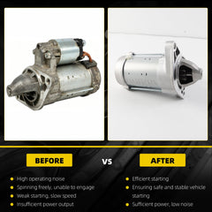 19049 Starter Motor Compatible with Toyota Corolla 2009-2016 Toyota Matrix 2009-2014 Pontiac Vibe 2009-2010 1.8L 1.6KW 9-Teeth Replaces# 19049N 428000-4300 428000-4590 428000-4591 28100-0T050