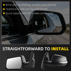Dasbecan Side Mirror for 2018 2019 Chevy Traverse Premier/High Country