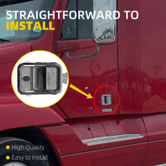 Dasbecan Pair Exterior Door Handle Compatible with Freightliner Columbia