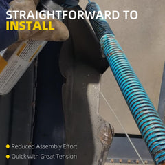 Hood Spring Cable Kit Compatible with 1987-2006 Peterbilt 357 377 379 Replaces 13-03761 13-03663 L92-6000-0718 13-04638 13-03662