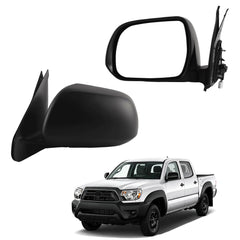 Driver Side Mirror Compatible with 2012-2015 Toyota Tacoma 3pins Black Left Mirror with Power Adjustable Glass/ Manual Folding Replace TO1320282/ 8794004200
