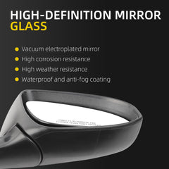 Passenger Side Door Mirror Compatible with 2012-2014 toyota camry Power Glass Adjustment Manual Fold Non-Heated Painted Right Rearview Mirror Assembly Replace TO1321275 8790806400 8790806401