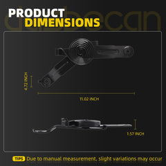 Dasbecan Left+Right Hood Hinge Spring Compatible with Chevy Silverado