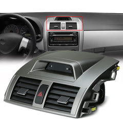 Center Dash A/C Outlet Air Vent Panel with Clock Compatible with Toyota Corolla 2009-2013, AC Vent Trim Cover, Replaces# 55670-02340 5567002340