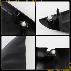 Pair Exterior Fender Upper Molding Driver Side A Pillar Mirror Corner Molding Compatible with Ford Transit 150 250 350 HD 2015-2021 Replace# CK4Z-16003-CA CK4Z-16004-CA W716507-S300