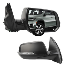 Side Rear View Mirror Compatible with 2022-2023 Chevy/Chevrolet Traverse LT Door Rearview Mirror Heated Manual Folding Turn Signal Blind Spot With HD Camera Passenger Right 84952626(8pin)