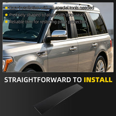 Dasbecan Rear Door B-Pillar Trim Molding for Ford 2009-2019 Ford Flex Left