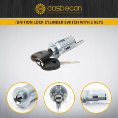 Ignition Switch Lock Cylinder Assembly with 2 Keys Compatible with Lexus Toyota 4runner Avalon Fj Cruiser Land Cruiser Sequoia Solara Tundra 2001-2009,Replace# 89703-33070 69052-34040