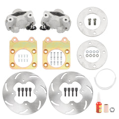 Front Disc Brake Conversion Kit Compatible with Honda Fourtrax 300 Rancher 350 Foreman 400 450 Rubicon 500 Rincon 650 Only for 12" Steel Wheels or Larger Not for OEM Aluminum Wheels