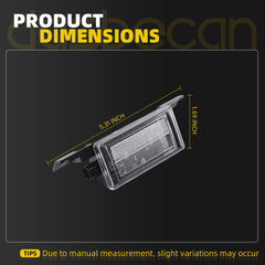 Dasbecan Truck Bed Light LED Compatible with Chevy Chevrolet GMC 2Pcs