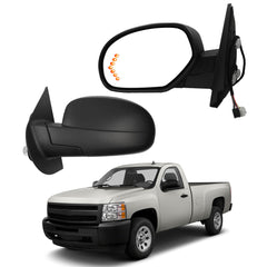 Dasbecan Side Door Mirror Compatible with 2007-2013 Chevy Silverado,GMC Sierra,Yukon View Mirror