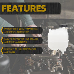 603-838 Engine Coolant Reservoir Compatible with Chrysler 200 2015-2017 jeep Cherokee 2014-2018 Replaces# 68096261AA 68102155AB