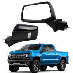 Dasbecan Side Mirror Compatible with 19 20 21 22 23 24 Chevy Silverado 1500, GMC Sierra Side Door Mirror