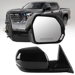 Side Mirror For 2022-2026 Toyota Tundra Right Passenger side 6 Pin | Power Glass Heated Door Mirrors ViewMirror Assembly Replace# 897100C650 897100C691