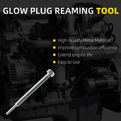 Glow Plug Bore Reamer Compatible with Duramax 6.6L 3.0L 2.8L Engines, l5p Glow Plug Reamer Replace# GM-52074 EN-52074 (Silvery)