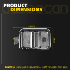 Dasbecan Right Exterior Door Handle Compatible with Freightliner Columbia