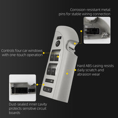 Front Driver Side Window Master Switch Compatible with Chevy GMC for Chevrolet Chevy Silverado GMC Sierra 1500 2500HD 3500HD 2007-2009 Window Master Switch Replace 20945129 25789692（Gray）