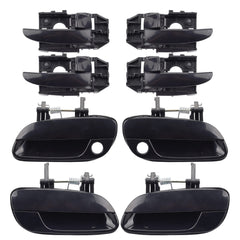 8Pcs Exterior Interior Driver Passenger Side Front Rear Door Handles Compatible with Hyundai Elantra 2001-2006 Replaces# 83650-2D000 82650-2D000 82660-2D000 83660-2D000