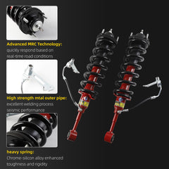 Pair Front Shock Absorber Struts Assys Compatible with Toyota 4Runner Limited 4WD 2010-2024 4.0L V6 Replace# 48520-80232, 48520-35390, 48510-80499, 48510-35370