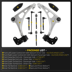 K623548 10Pcs Lower Control Arm Compatible With Honda Pilot 14-21 | Passport Ridgeline OE# K623549 K750678/79 ES801204/05 EV801341 w/Ball Joint