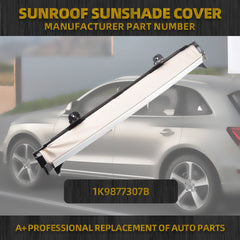 Beige Assembly Panoramic Sunroof Sun Shade Corn Curtain Cover Compatible with VW Jetta Golf Tiguan Sharan Audi Q5 2008-2017 Replaces# 1K9877307B