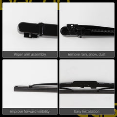 Dasbecan 42782 22110157 Front Driver and Passenger Side Wiper Arms