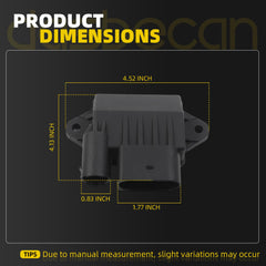 904-141 Diesel Glow Plug Controller Compatible with 2004 2005 Chevrolet Kodiak GMC Topkick C4500 C5500 Duramax Diesel Engine Replaces# 97379636