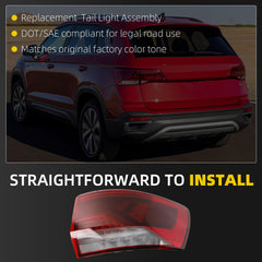 Dasbecan Tail Light For 2022 2023 2024 Volkswagen Taos Right Passenger Side