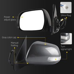 Dasbecan Side Mirror Assembly Compatible with 2012-2015 Toyota Tacoma