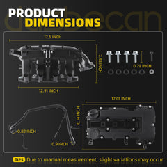 Dasbecan Intake Manifold Valve Cover Kit Compatible with Chevy Cruze Encore