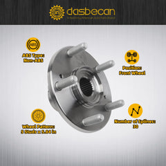 Front Wheel Hub Bearing Assembly Compatible with Honda Accord 2008-2012, Crosstour 2010-2015, Acura TSX 2009-2014 Replace ‎44600-TA0-A0