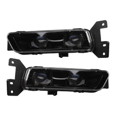 LED Fog Light Pair Compatible for 2017-2022 Jeep Grand Cherokee 2014-2022 Front Lamps With Bulbs Assembly 68275511AC LH 68275510AC RH
