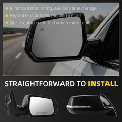Dasbecan Side Mirror For 2020 2021 Chevy Traverse Premier/High Country