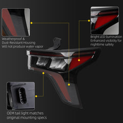 Tail Light Assembly Compatible With 2025 2026 Chevrolet Right Side Fit Chevy Equinox Passenger LED Taillight Rear Stop Brake Lamp Replace# 26539953 26342325 26604763