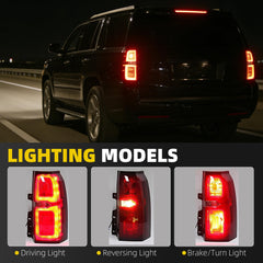 Rear Tail Light Assembly Compatible with Chevy Tahoe Suburban 3500HD 2015 2016 2017 2018 2019 2020 Taillight Brake Lamp Replace 84467058 GM2800264 Driver Side LH