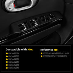 Power Window Door Lock Switch Driver Side Compatible with Kia Soul 2014-2019 Front Left Side Replaces# 93570-B2100CA 93570-B2130CA