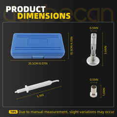 Dasbecan Fuel Injector Rail Seal Removal Installer Tool Kit Compatible with Mercedes-Benz M133 M139 M176 M177 M178 M254 M260 M264 M270 M274 M276 M278 Engines Replace 278 589 01 15 03