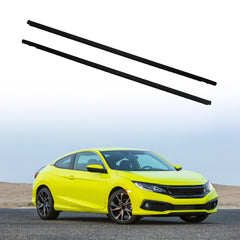 Outer Door Window Molding Trim Weatherstrip Compatible with Honda Civic 2016 2017 2018 2019 2020, 2 Door, Replace# 72410-TBG-A01 72450-TBG-A01
